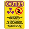 thumbnail image 1 of SignMission OS-CR-A-1824-V-10219 18 x 24 in. OSHA Caution Radiation Sign - Radiation Area, 1 of 6
