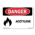 thumbnail image 1 of SignMission OS-DS-A-1824-L-1014 18 x 24 in. OSHA Danger Sign - Acetylene, 1 of 6