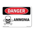 thumbnail image 1 of OSHA Danger Sign - Ammonia |  Aluminum Sign | Protect Your Business, Construction Site, Warehouse & Shop Area |  Made in The USA, 1 of 6