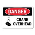 thumbnail image 1 of OSHA Danger Sign - Crane Overhead |  Aluminum Sign | Protect Your Business, Construction Site, Warehouse & Shop Area |  Made in The USA, 1 of 6