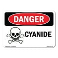thumbnail image 1 of SignMission OS-DS-A-1824-L-1112 18 x 24 in. OSHA Danger Sign - Cyanide, 1 of 6