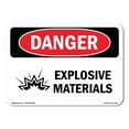thumbnail image 1 of SignMission OS-DS-A-1824-L-1210 18 x 24 in. OSHA Danger Sign - Explosive Materials, 1 of 6