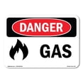 thumbnail image 1 of SignMission OS-DS-A-1824-L-1271 18 x 24 in. OSHA Danger Sign - Gas, 1 of 6