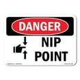thumbnail image 1 of SignMission OS-DS-A-1824-L-1456 18 x 24 in. OSHA Danger Sign - Nip Point, 1 of 6