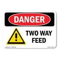 thumbnail image 1 of SignMission OS-DS-A-1824-L-1594 18 x 24 in. OSHA Danger Sign - Two Way Feed, 1 of 6