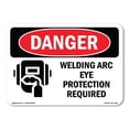 thumbnail image 1 of SignMission OS-DS-A-1824-L-1619 18 x 24 in. OSHA Danger Sign - Welding Arc Eye Protection Required, 1 of 6