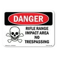 thumbnail image 1 of OSHA Danger Sign - Rifle Range Impact Area No Trespassing |  Aluminum Sign | Protect Your Business, Construction Site, Shop Area |  Made in The USA, 1 of 6