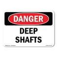 thumbnail image 1 of SignMission OS-DS-A-1824-L-1877 18 x 24 in. OSHA Danger Sign - Deep Shafts, 1 of 6