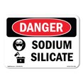 thumbnail image 1 of OSHA Danger Sign - Sodium Silicate |  Aluminum Sign | Protect Your Business, Construction Site, Warehouse & Shop Area |  Made in The USA, 1 of 6
