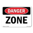 thumbnail image 1 of SignMission OS-DS-A-1824-L-1980 18 x 24 in. OSHA Danger Sign - Zone, 1 of 6