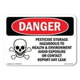 thumbnail image 1 of SignMission OS-DS-A-1824-L-2038 18 x 24 in. OSHA Danger Sign - Pesticide Storage Hazardous, 1 of 6