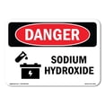 thumbnail image 1 of SignMission OS-DS-A-1824-L-2041 18 x 24 in. OSHA Danger Sign - Sodium Hydroxide, 1 of 6
