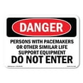 thumbnail image 1 of SignMission OS-DS-A-1824-L-2158 18 x 24 in. OSHA Danger Sign - Persons with Pacemakers or Other Similar, 1 of 6