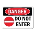 thumbnail image 1 of SignMission OS-DS-A-1824-L-2176 18 x 24 in. OSHA Danger Sign - Do Not Enter, 1 of 6