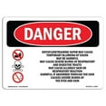 thumbnail image 1 of SignMission OS-DS-A-1824-L-2402 18 x 24 in. OSHA Danger Sign - Diethylenetriamine Vapor May, 1 of 6