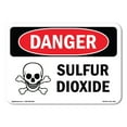 thumbnail image 1 of SignMission OS-DS-A-1824-L-2421 18 x 24 in. OSHA Danger Sign - Sulfur Dioxide, 1 of 6