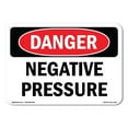 thumbnail image 1 of OSHA Danger Sign - Negative Pressure |  Aluminum Sign | Protect Your Business, Construction Site, Warehouse & Shop Area |  Made in The USA, 1 of 6