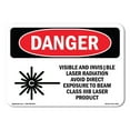 thumbnail image 1 of SignMission OS-DS-A-1824-L-2454 18 x 24 in. OSHA Danger Sign - Visible & Invisible Laser, 1 of 6