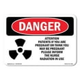 thumbnail image 1 of OSHA Danger Sign - Attention Patients If You Are |  Aluminum Sign | Protect Your Business, Construction Site, Warehouse & Shop Area |  Made in The USA, 1 of 6