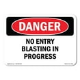 thumbnail image 1 of SignMission OS-DS-A-1824-L-2492 18 x 24 in. OSHA Danger Sign - No Entry Blasting in Progress, 1 of 6