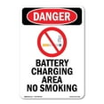 thumbnail image 1 of SignMission OS-DS-A-1824-V-1040 18 x 24 in. OSHA Danger Sign - Battery Charging Area, 1 of 6