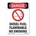 thumbnail image 1 of SignMission OS-DS-A-1824-V-1128 18 x 24 in. OSHA Danger Sign - Diesel Fuel Flammable, 1 of 6