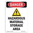 thumbnail image 1 of SignMission OS-DS-A-1824-V-1313 18 x 24 in. OSHA Danger Sign - Hazardous Material, 1 of 6