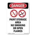 thumbnail image 1 of SignMission OS-DS-A-1824-V-1516 18 x 24 in. OSHA Danger Sign - Paint Storage Area, 1 of 6