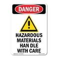thumbnail image 1 of SignMission OS-DS-A-1824-V-2025 18 x 24 in. OSHA Danger Sign - GHS Hazardous Materials, 1 of 6