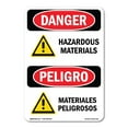 thumbnail image 1 of SignMission OS-DS-A-1824-VS-1315 18 x 24 in. OSHA Danger Sign - Hazardous Materials Bilingual, 1 of 6