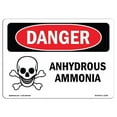 thumbnail image 1 of SignMission OS-DS-D-35-L-1028 OSHA Danger Sign - Anhydrous Ammonia, 1 of 5