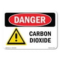 thumbnail image 1 of SignMission OS-DS-D-35-L-1053 OSHA Danger Sign - Carbon Dioxide, 1 of 5
