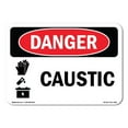 thumbnail image 1 of SignMission OS-DS-D-35-L-1055 OSHA Danger Sign - Caustic, 1 of 5