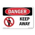 thumbnail image 1 of SignMission OS-DS-D-35-L-1378 OSHA Danger Sign - Keep Away, 1 of 5