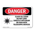 thumbnail image 1 of SignMission OS-DS-D-35-L-1416 OSHA Danger Sign - Class Iiia Laser Do Not Look Into Beam, 1 of 5