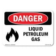 thumbnail image 1 of SignMission OS-DS-D-35-L-1423 OSHA Danger Sign - Liquid Petroleum Gas, 1 of 5