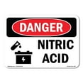 thumbnail image 1 of SignMission OS-DS-D-35-L-1457 OSHA Danger Sign - Nitric Acid, 1 of 5