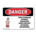 thumbnail image 1 of SignMission OS-DS-D-35-L-1592 OSHA Danger Sign - Toxic Fumigant Storage Poisonous, 1 of 5