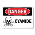 thumbnail image 1 of SignMission OS-DS-D-35-L-2004 OSHA Danger Sign - Cyanide, 1 of 5