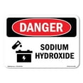 thumbnail image 1 of SignMission OS-DS-D-35-L-2041 OSHA Danger Sign - Sodium Hydroxide, 1 of 5