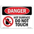 thumbnail image 1 of OSHA Danger Sign - Hot Surface Do Not Touch | Decal | Protect Your Business, Construction Site, Warehouse & Shop Area |  Made in The USA, 1 of 5