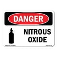 thumbnail image 1 of SignMission OS-DS-D-710-L-1937 OSHA Danger Sign - Nitrous Oxide, 1 of 5