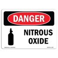 thumbnail image 1 of SignMission OS-DS-P-710-L-1937 OSHA Danger Sign - Nitrous Oxide, 1 of 5