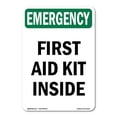 thumbnail image 1 of SignMission OS-EM-A-1824-V-10424 18 x 24 in. OSHA Emergency Sign - First-Aid, 1 of 6