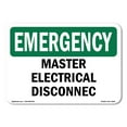 thumbnail image 1 of SignMission OS-EM-A-1824-V-10446 18 x 24 in. OSHA Emergency Sign - CPR Protective Barrier Located Here, 1 of 6