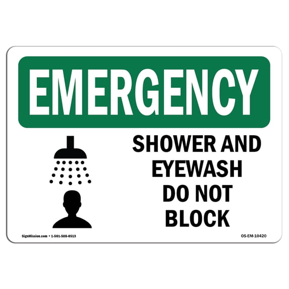 SignMission OS-EM-A-1824-V-10465 18 x 24 in. OSHA Emergency Sign - Propane Shutoff