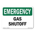 thumbnail image 1 of SignMission OS-EM-A-1824-V-10544 18 x 24 in. OSHA Emergency Sign - Sprinkler Alarm Bell Call 911, 1 of 6