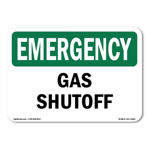 SignMission OS-EM-A-1824-V-10544 18 x 24 in. OSHA Emergency Sign - Sprinkler Alarm Bell Call 911