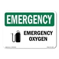 thumbnail image 1 of OSHA EMERGENCY Sign - Oxygen | Decal | Protect Your Business, Construction Site, Warehouse & Shop Area | Made in the USA, 1 of 5