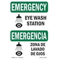 thumbnail image 1 of OSHA EMERGENCY Sign - Eye Wash Station Bilingual | Decal | Protect Your Business, Construction Site, Warehouse & Shop Area | Made in the USA, 1 of 5